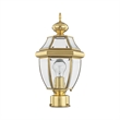 Beaumont Lane Outdoor Post Head in Polished Brass