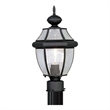 Beaumont Lane Outdoor Post Head in Black