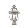 Beaumont Lane Outdoor Post Head in Brushed Nickel