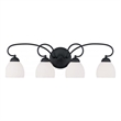 Beaumont Lane 4 Light Bath Light in Black