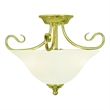 Beaumont Lane 2 Light Ceiling Mount in Polished Brass