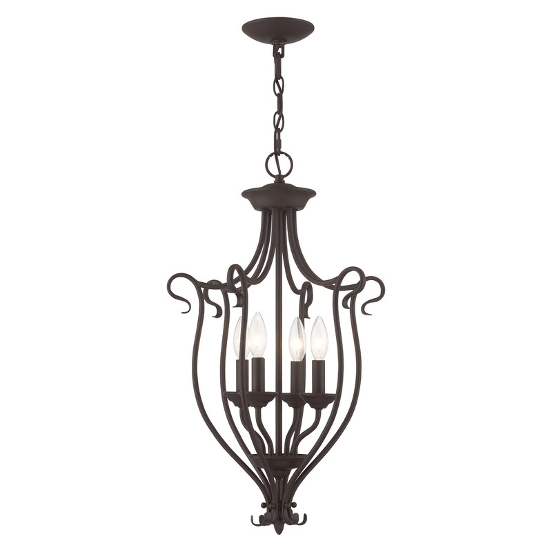 Beaumont Lane 4 Light Foyer Chandelier in Bronze