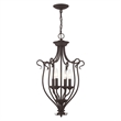 Beaumont Lane 4 Light Foyer Chandelier in Bronze