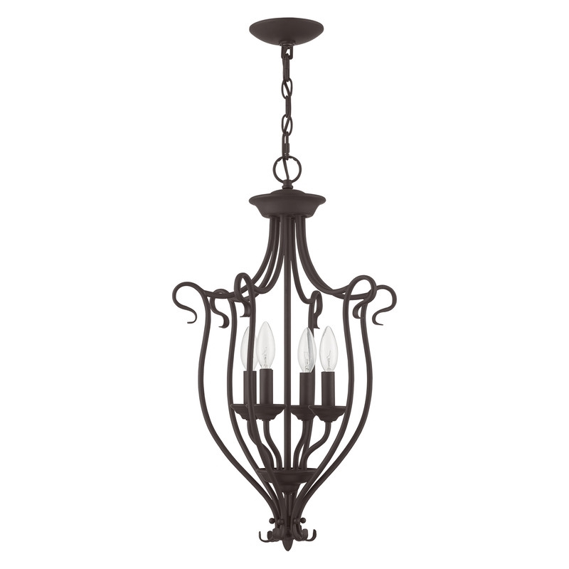 Beaumont Lane 4 Light Foyer Chandelier in Bronze