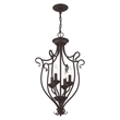 Beaumont Lane 4 Light Foyer Chandelier in Bronze
