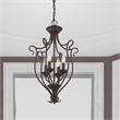 Beaumont Lane 4 Light Foyer Chandelier in Bronze
