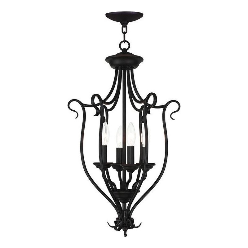 Beaumont Lane 4 Light Foyer Chandelier in Bronze