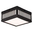 Beaumont Lane 2 Light Flush Ceiling Mount in Bronze