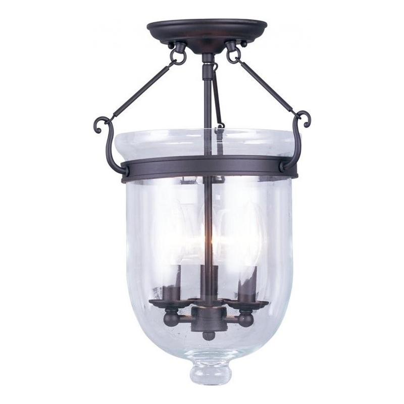 Beaumont Lane 3 Light Ceiling Mount in Bronze