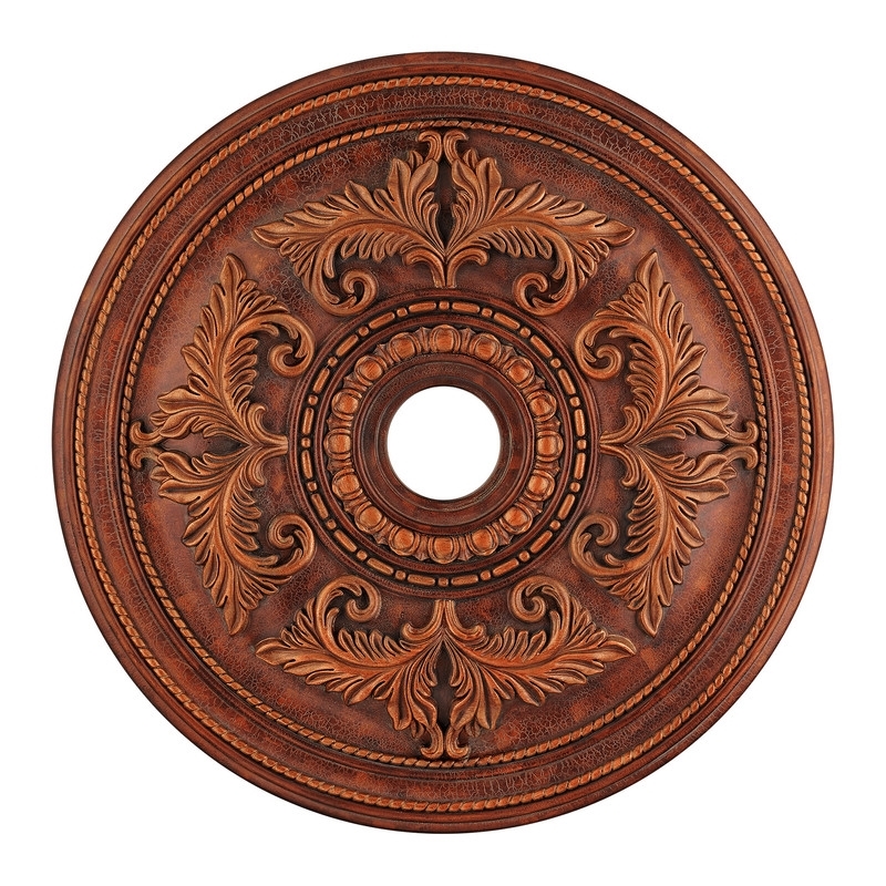 Beaumont Lane Ceiling Medallion in Crackled Greek Bronze