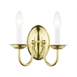 Beaumont Lane 2 Light Wall Sconce in Polished Brass