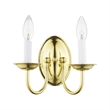 Beaumont Lane 2 Light Wall Sconce in Polished Brass