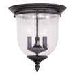 Beaumont Lane 3 Light Ceiling Mount in Bronze