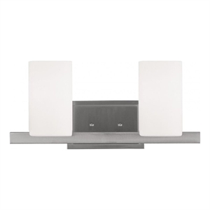 Beaumont Lane 2 Light Bath Light in Brushed Nickel
