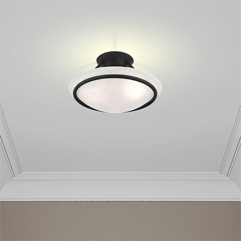 Beaumont Lane 2 Light Ceiling Mount in Black