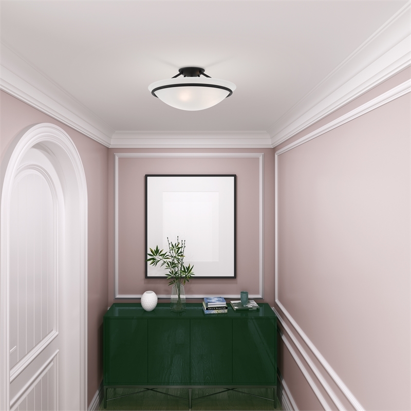 Beaumont Lane 3 Light Ceiling Mount in Black