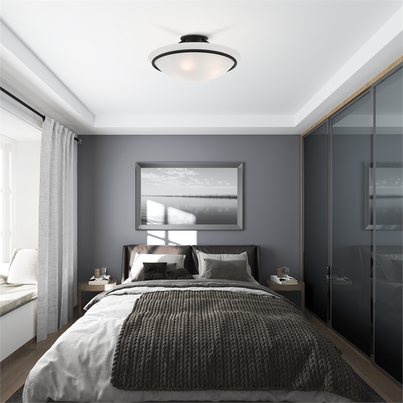 Beaumont Lane 3 Light Ceiling Mount in Black