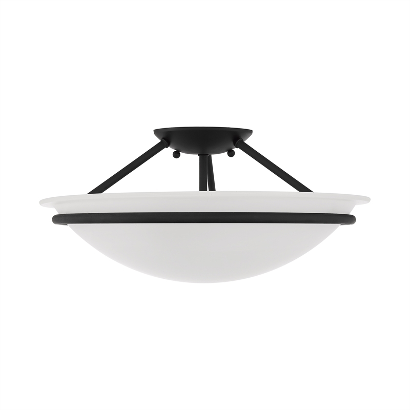 Beaumont Lane 3 Light Ceiling Mount in Black