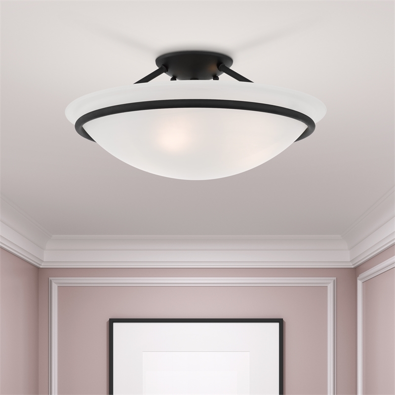 Beaumont Lane 3 Light Ceiling Mount in Black