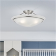 Beaumont Lane 3 Light Ceiling Mount in Brushed Nickel