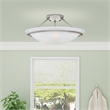 Beaumont Lane 3 Light Ceiling Mount in Brushed Nickel