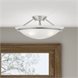 Beaumont Lane 3 Light Ceiling Mount in Brushed Nickel