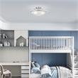 Beaumont Lane 3 Light Ceiling Mount in Brushed Nickel
