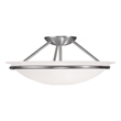 Beaumont Lane 3 Light Ceiling Mount in Brushed Nickel