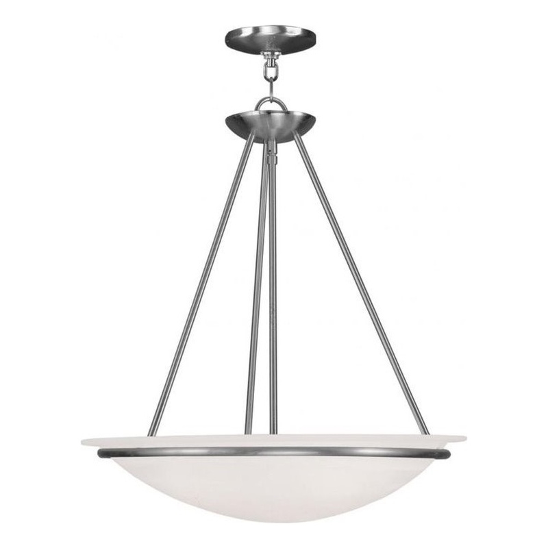 Beaumont Lane 3 Light Pendant in Brushed Nickel