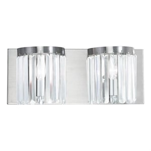 Beaumont Lane 2 Light Bath Light in Brushed Nickel