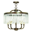 Beaumont Lane 5 Light Convertible Chandelier in Palacial Bronze