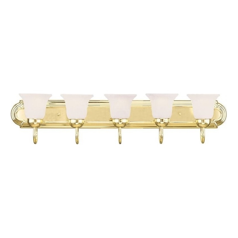 Beaumont Lane 5 Light Bath Light in Polished Brass