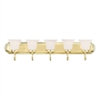 Beaumont Lane 5 Light Bath Light in Polished Brass