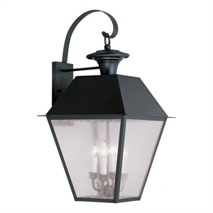 Beaumont Lane 4 Light Outdoor Wall Lantern in Black