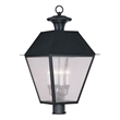 Beaumont Lane 4 Light Outdoor Post Head in Black