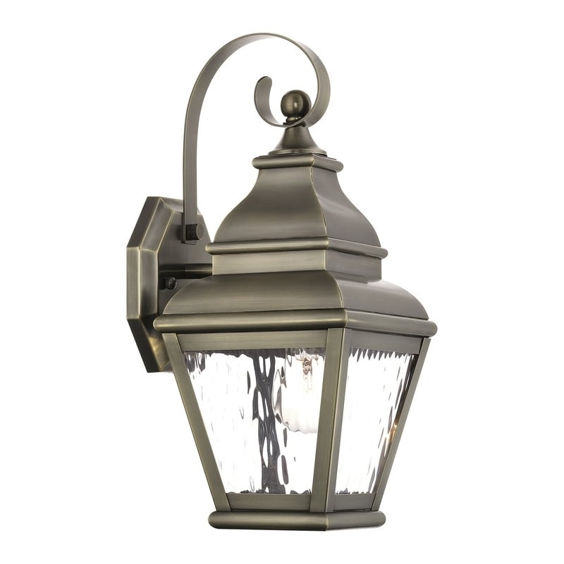 Beaumont Lane Outdoor Wall Lantern in Vintage Pewter