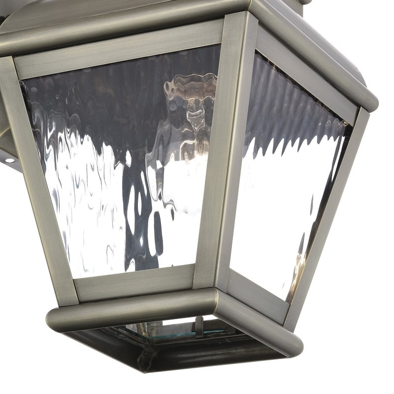 Beaumont Lane Outdoor Wall Lantern in Vintage Pewter