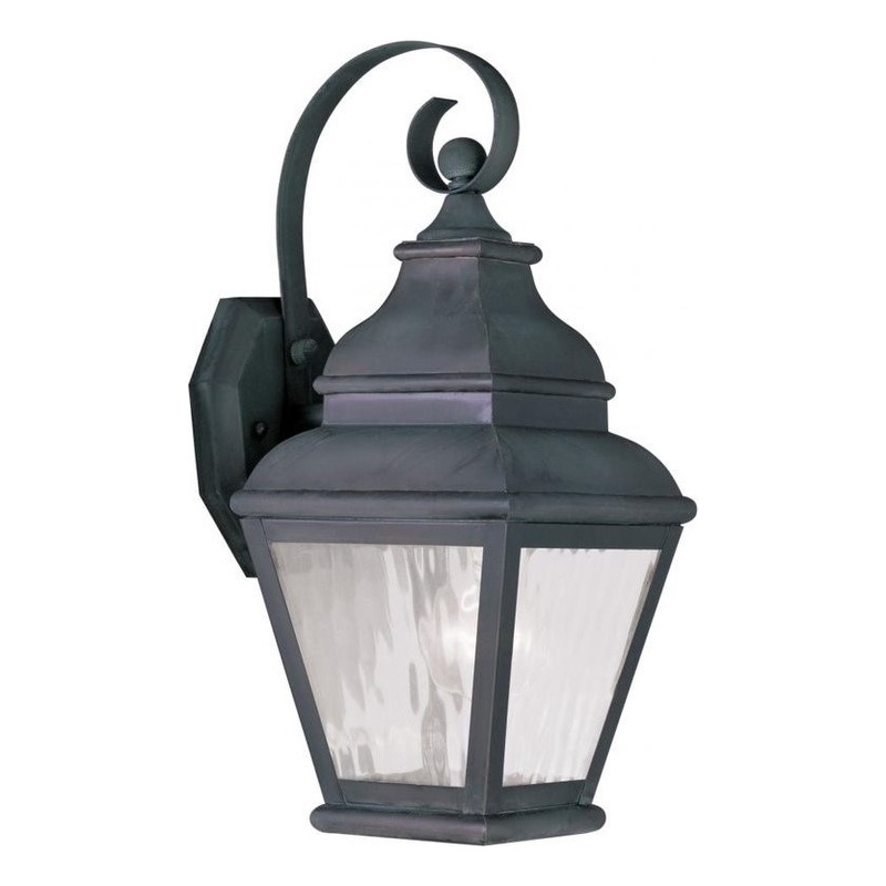 Beaumont Lane Outdoor Wall Lantern in Charcoal