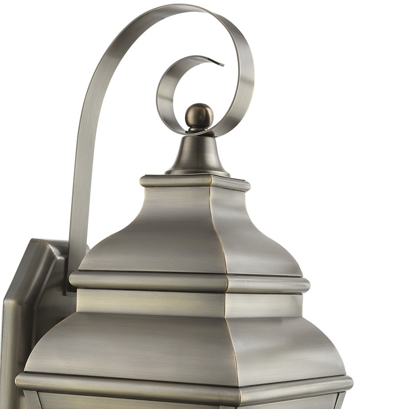 Beaumont Lane 2 Light Outdoor Wall Lantern in Vintage Pewter