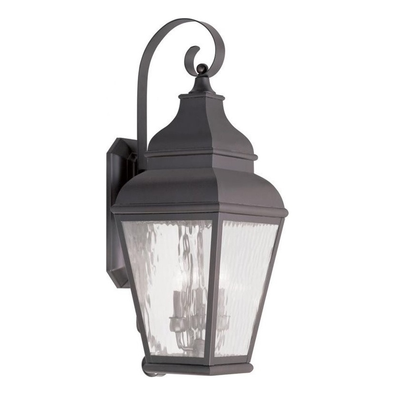 Beaumont Lane 3 Light Outdoor Wall Lantern in Bronze