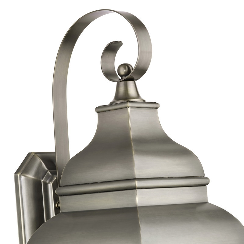 Beaumont Lane 3 Light Outdoor Wall Lantern in Vintage Pewter