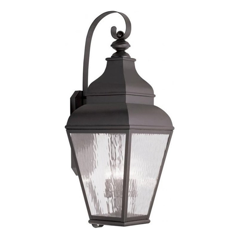 Beaumont Lane 4 Light Outdoor Wall Lantern in Bronze