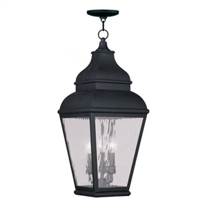 Beaumont Lane 3 Light Outdoor Chain Hang in Vintage Pewter