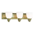 Beaumont Lane 3 Light Bath Light in Antique Brass