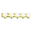 Beaumont Lane 5 Light Bath Light in Polished Brass