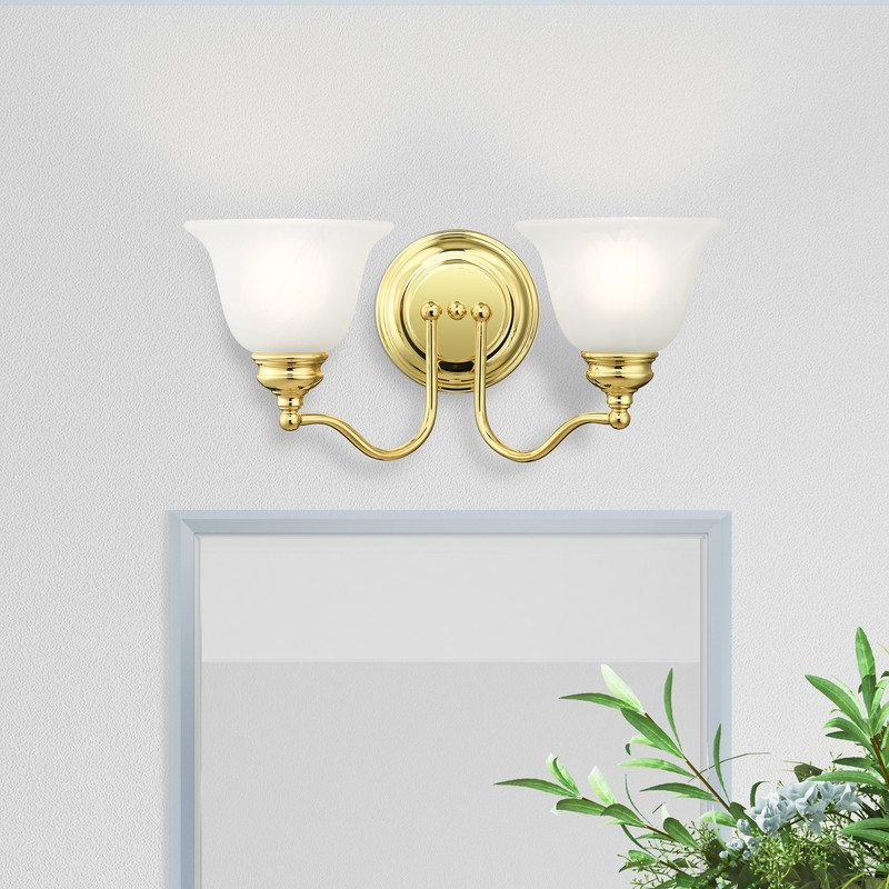 Beaumont Lane 2 Light Bath Light in Polished Brass