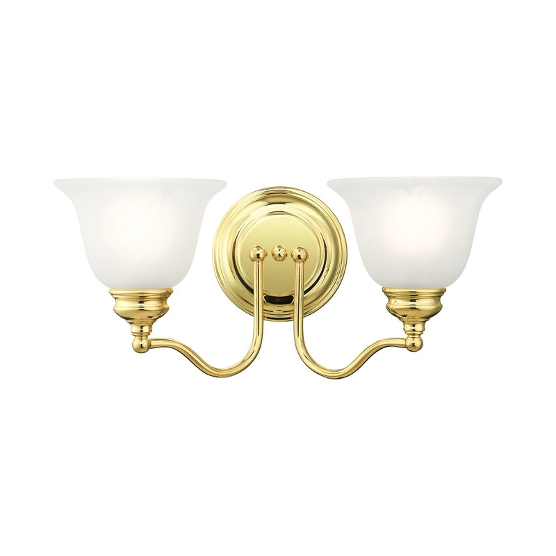 Beaumont Lane 2 Light Bath Light in Polished Brass