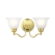 Beaumont Lane 2 Light Bath Light in Polished Brass