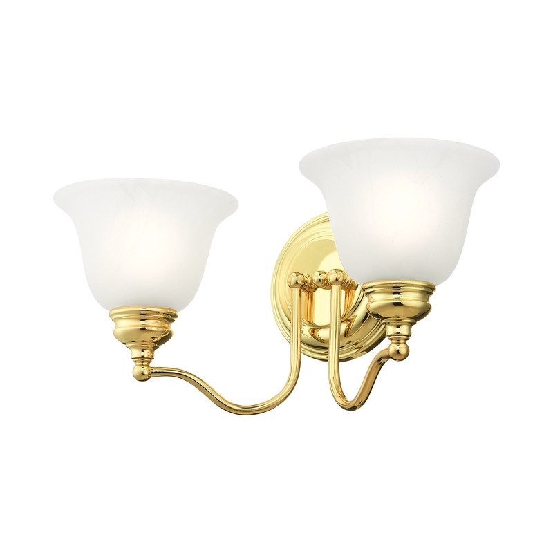 Beaumont Lane 2 Light Bath Light in Polished Brass