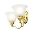 Beaumont Lane 2 Light Bath Light in Polished Brass